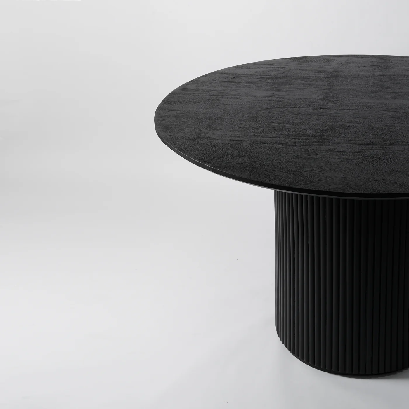 Baldr Black Round Dining Table - Image 7