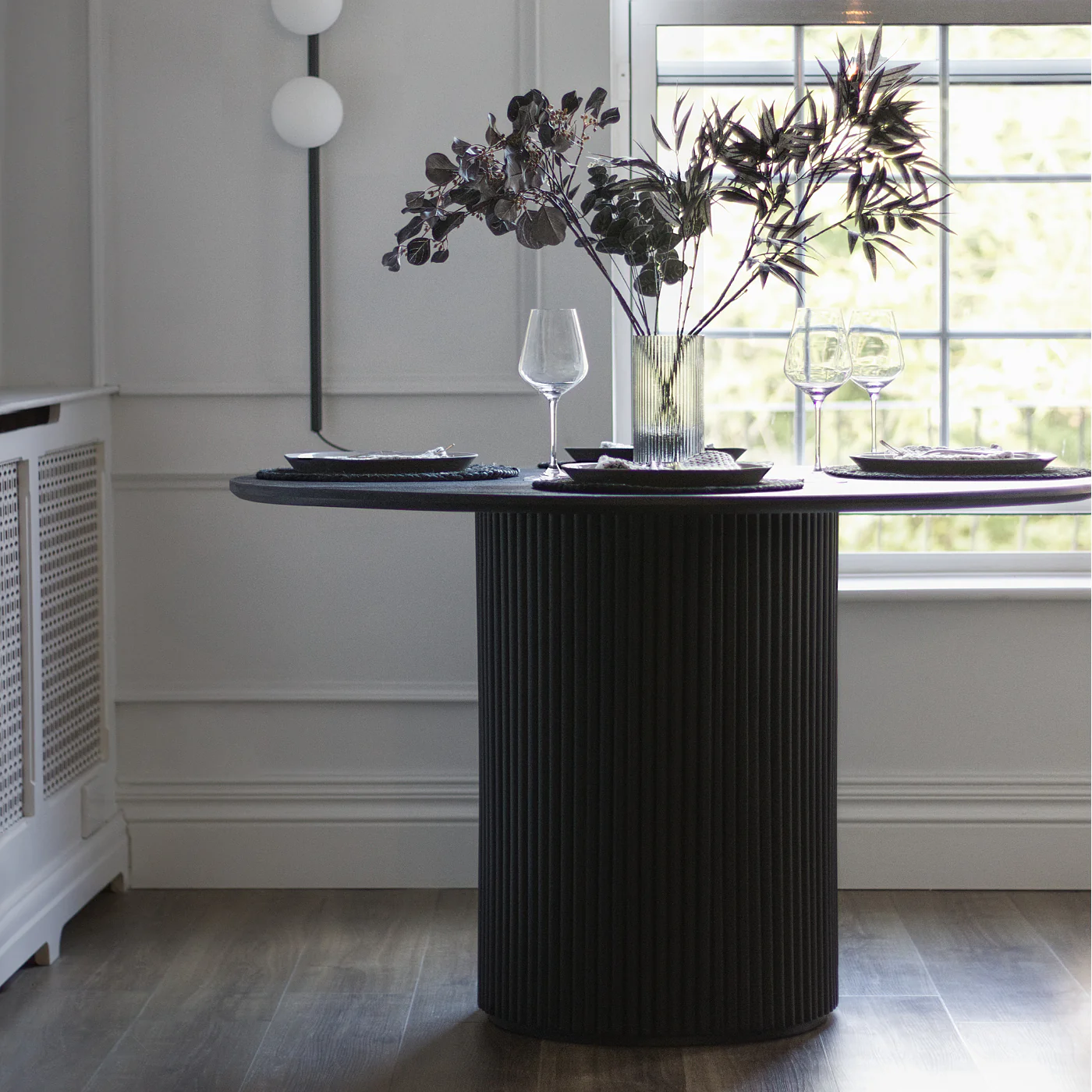 Baldr Black Round Dining Table - Image 8