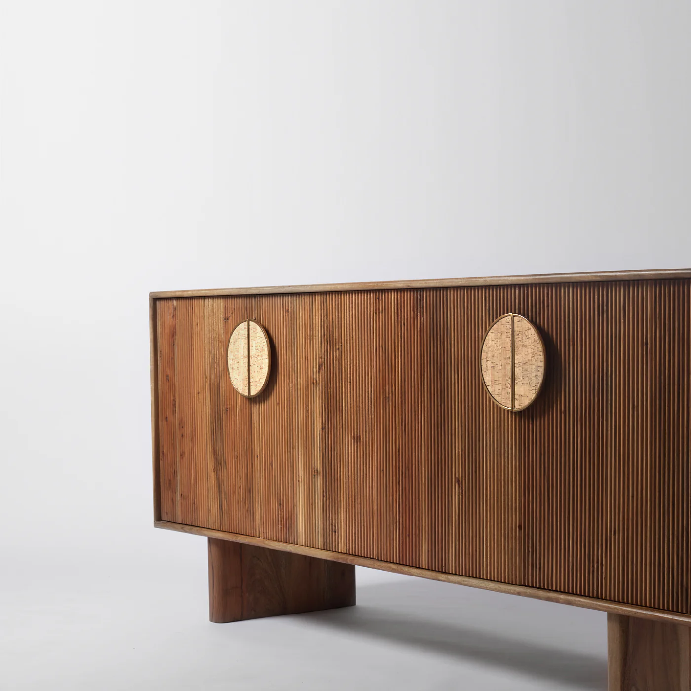 Edvard Acacia Ribbed Sideboard - Image 3