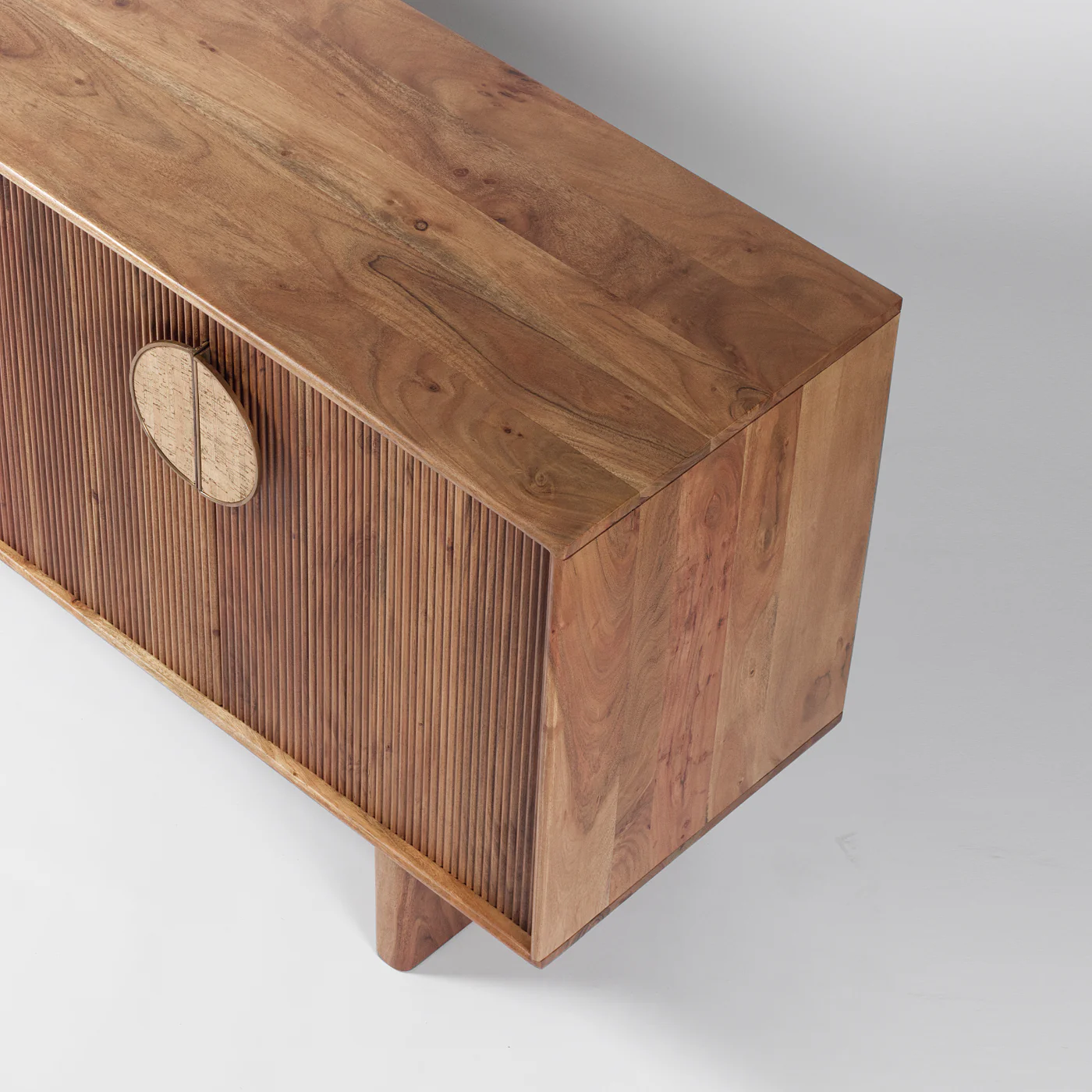 Edvard Acacia Ribbed Sideboard - Image 5