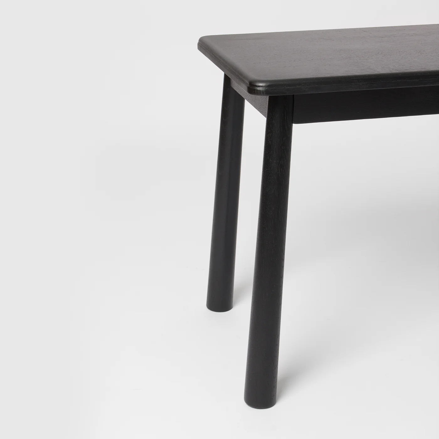 Lena Nordic Dining Bench, Black - Image 3