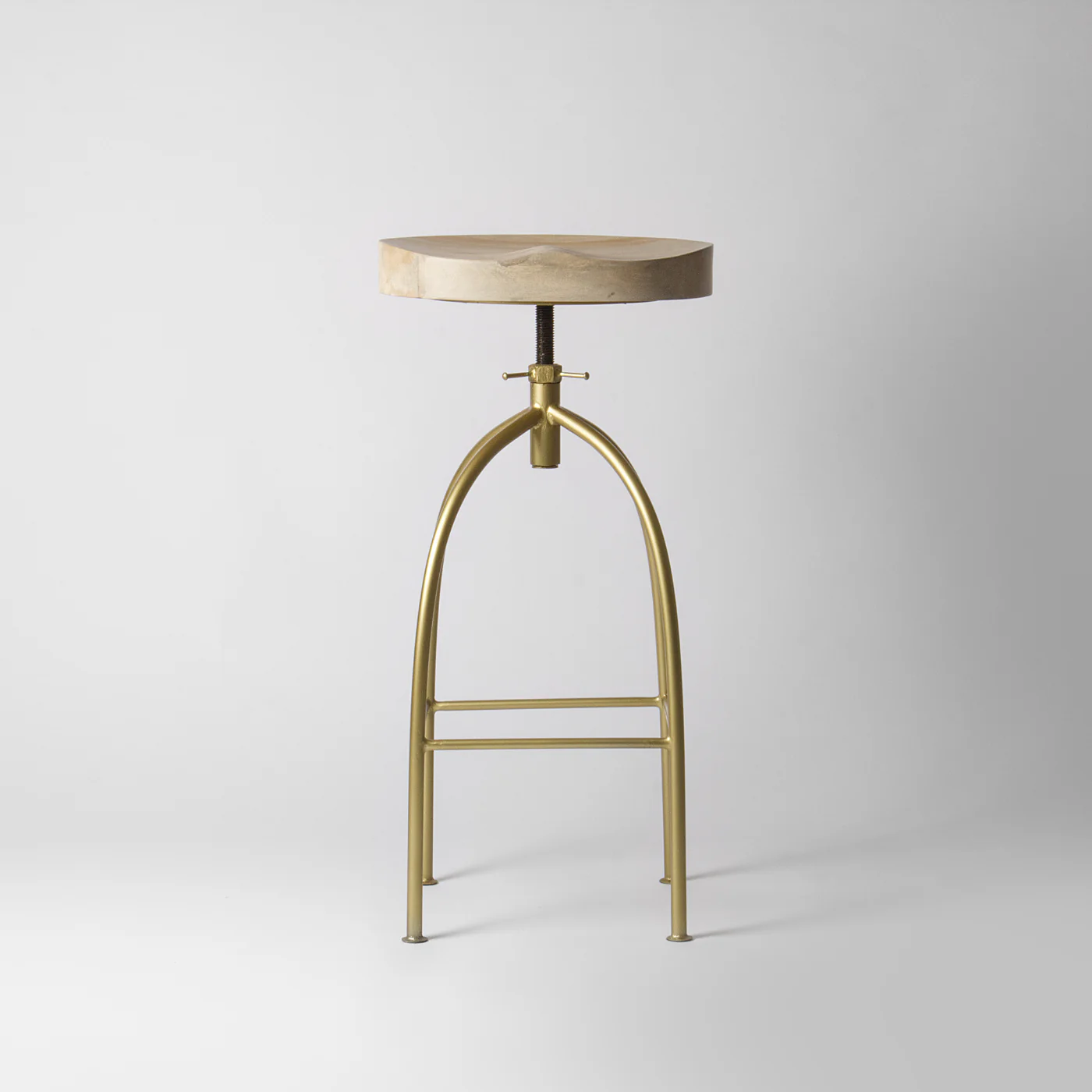 Louis Gold Adjustable Bar Stool - Image 3