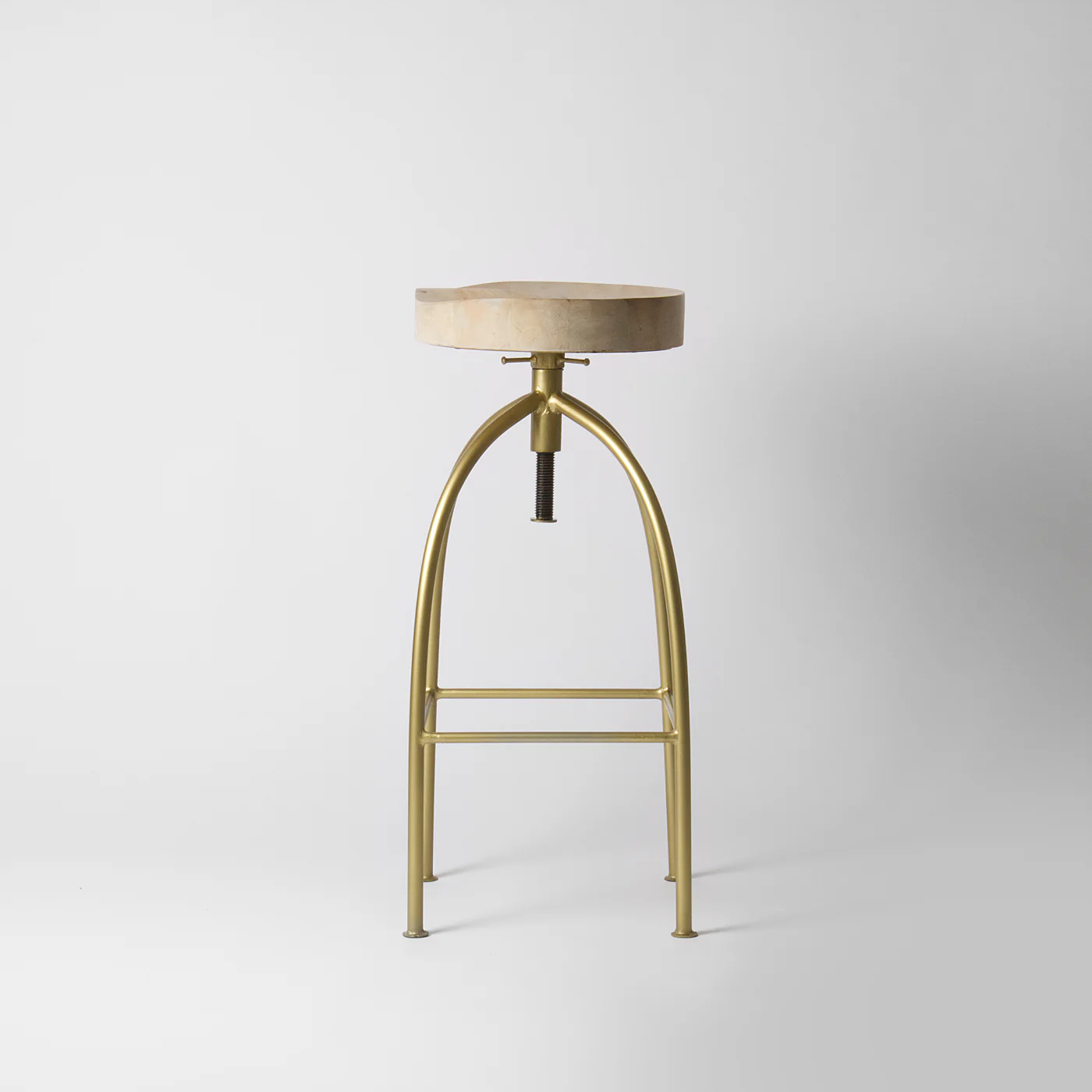 Louis Gold Adjustable Bar Stool - Image 4