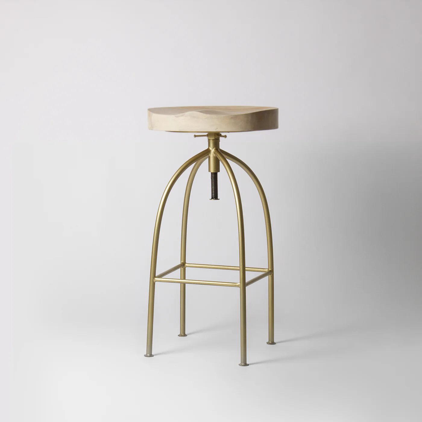 Louis Gold Adjustable Bar Stool - Image 5