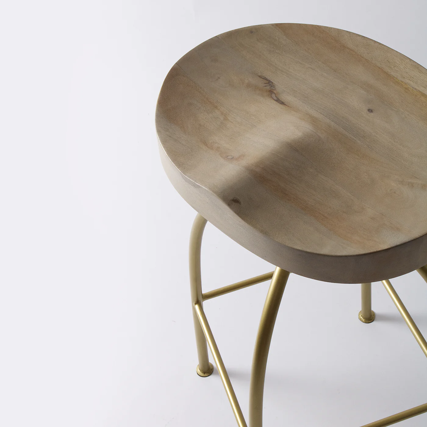Louis Gold Adjustable Bar Stool - Image 6