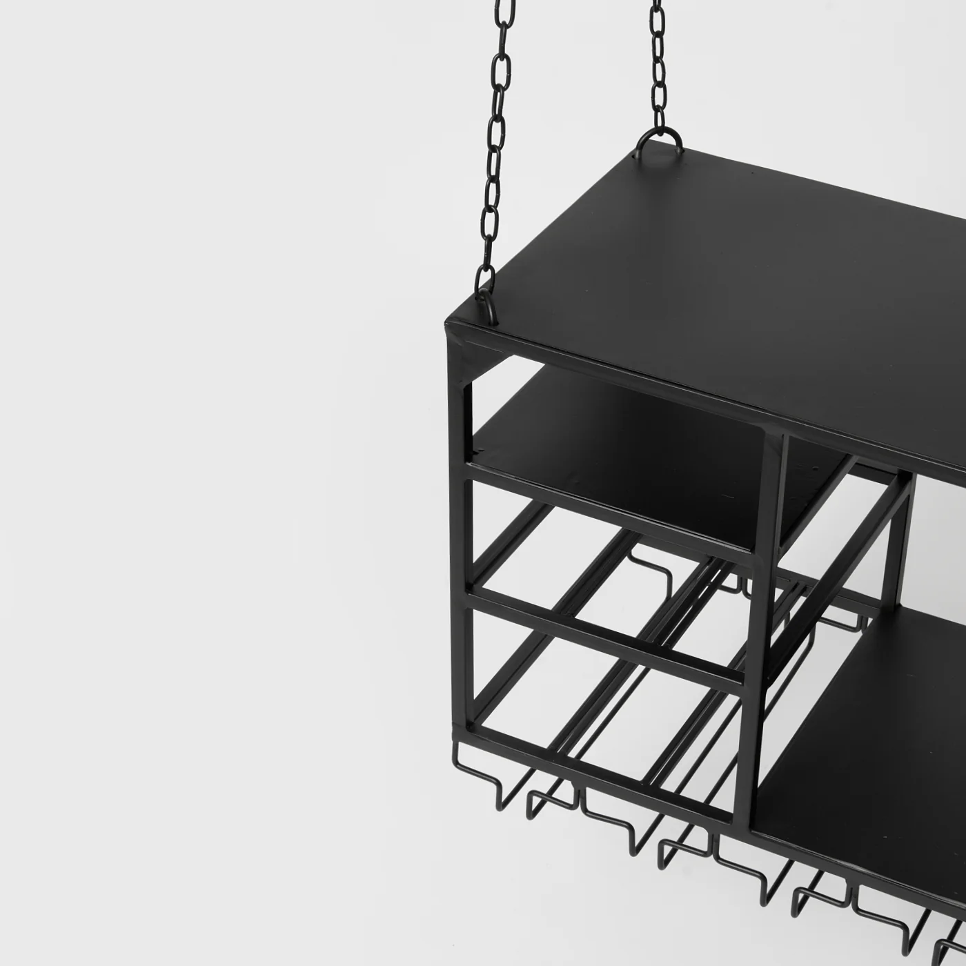 Melli Black Hanging Shelves - Image 3