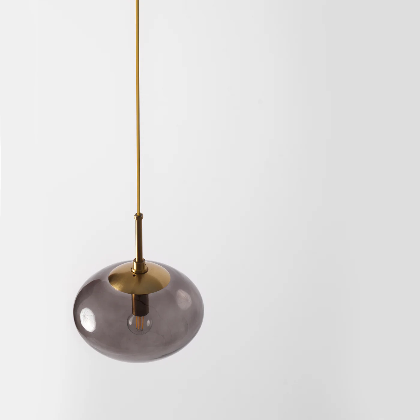 Odette Smoked Glass Pendant Small - Image 4