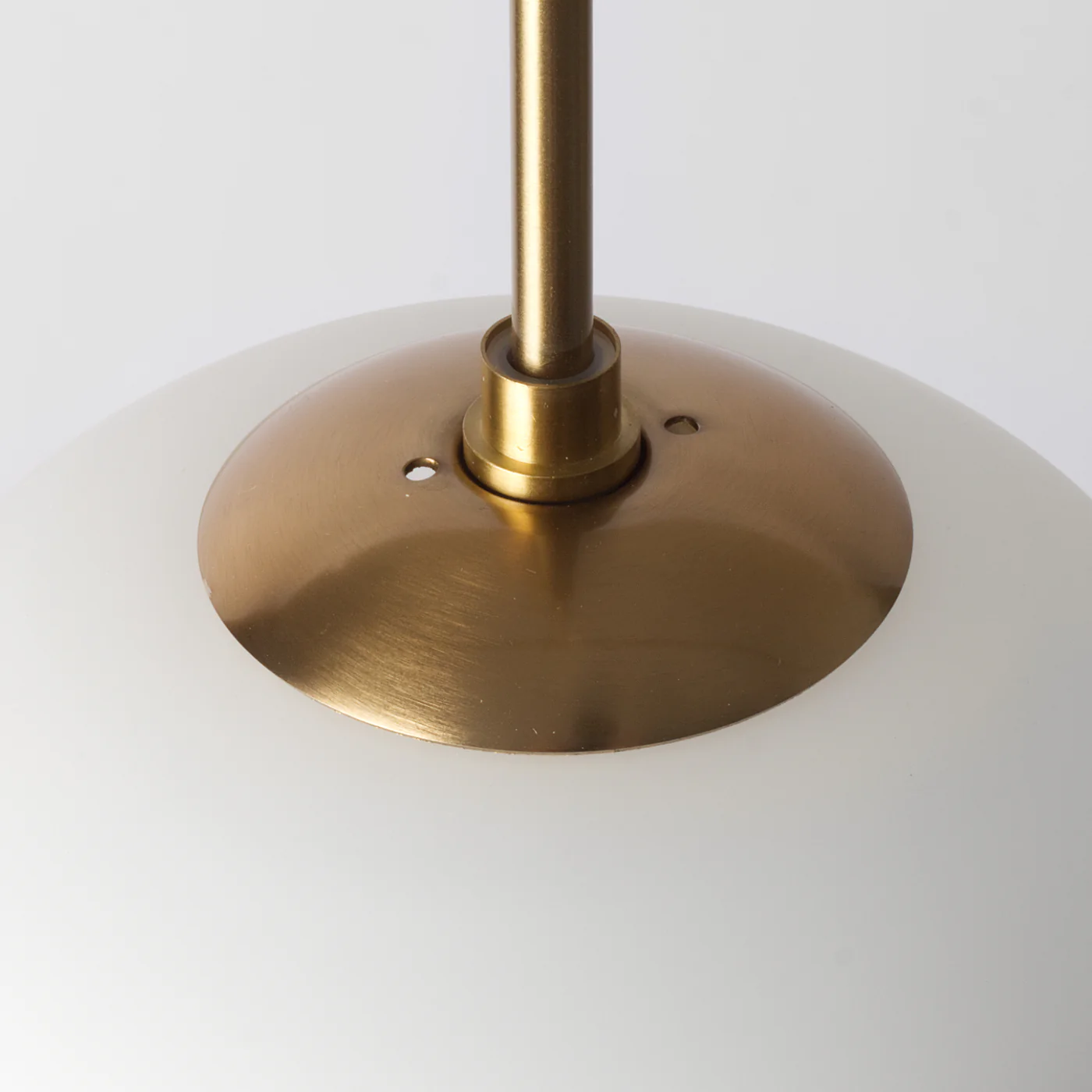 Odette White Glass Pendant Light, Small - Image 6