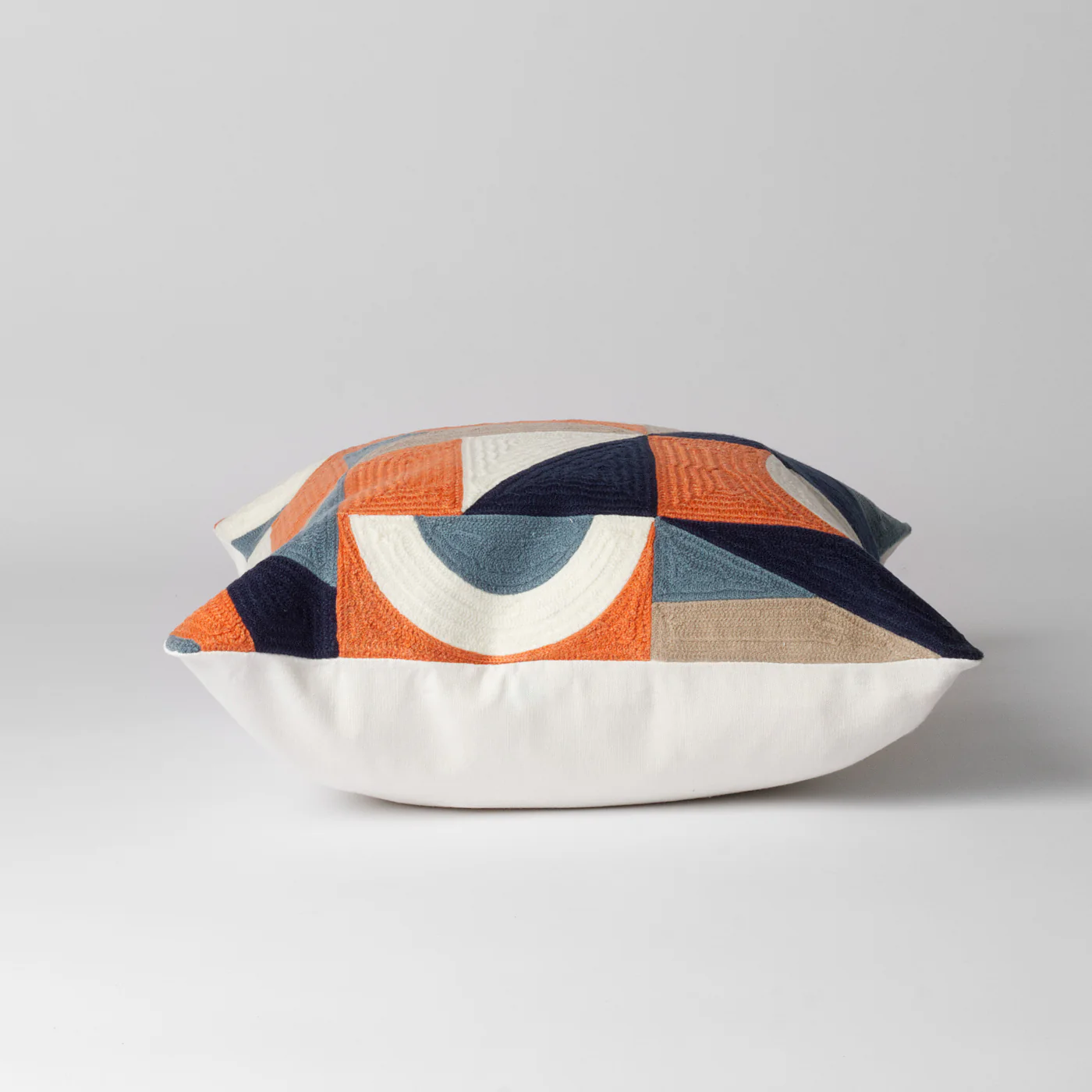 Sion Geometric Cushion, Orange - Image 3