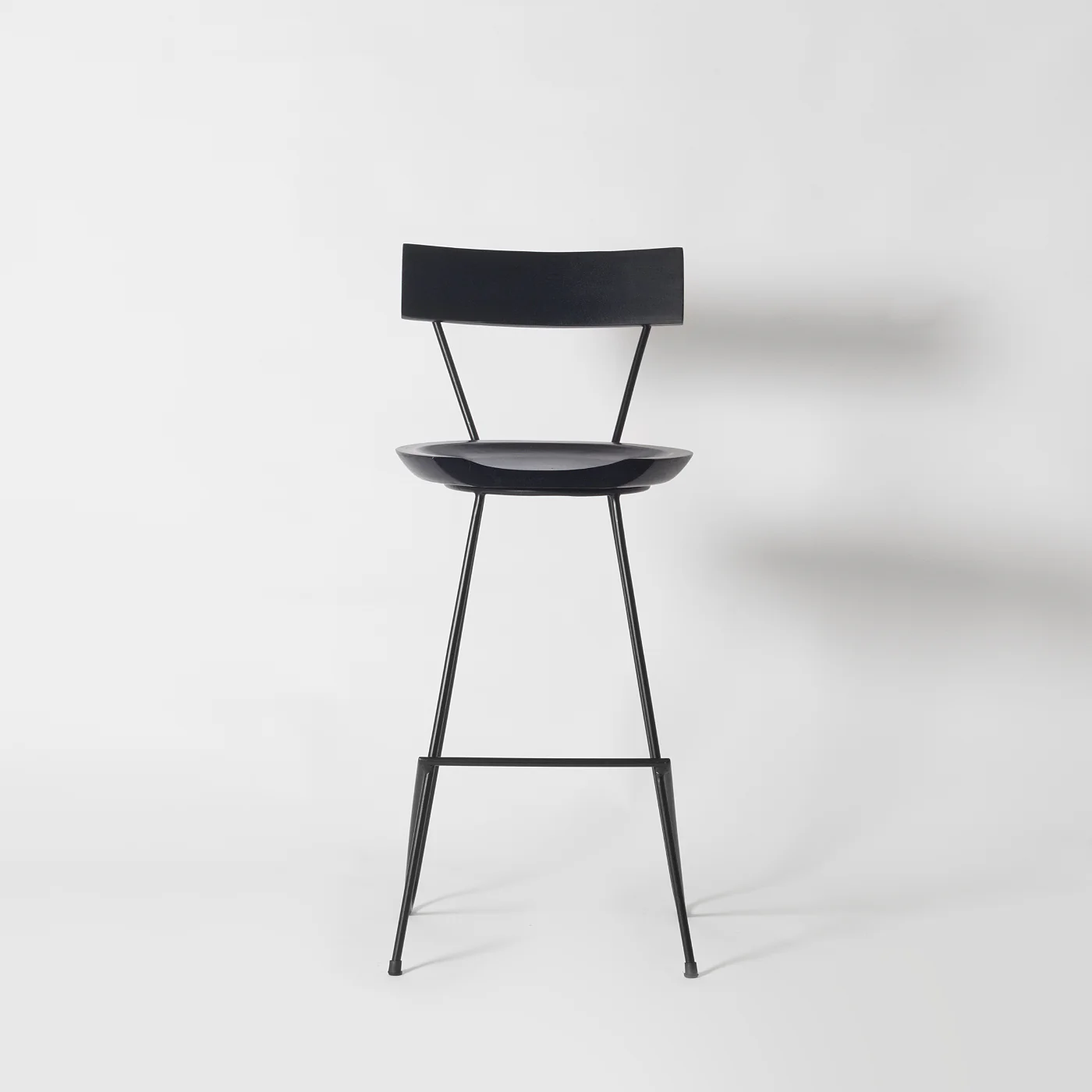 Stoker Black Counter Stool with Backrest - Image 4