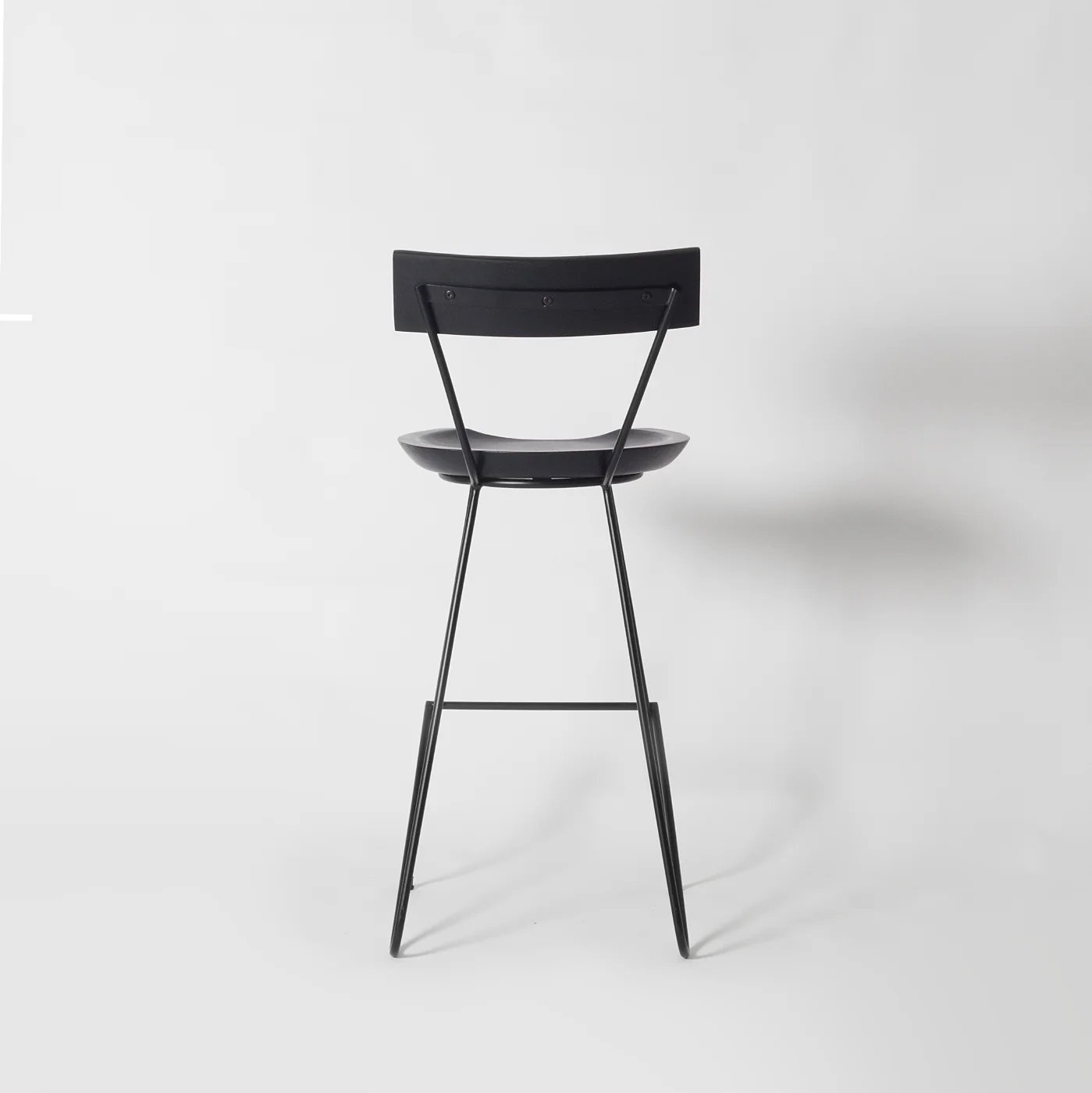Stoker Black Counter Stool with Backrest - Image 6
